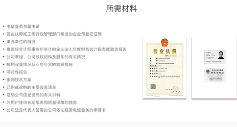 多方通信牌照申請(qǐng)所需材料清單